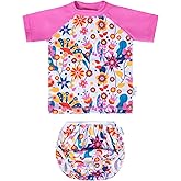 babygoal Baby Swimsuits with Reusable Swim Diaper 2 Piece Bathing Suit UPF 50 Sun Protection for Infant Toddler Boy Girl