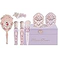 Flower Knows Violet Strawberry Rococo Makeup Box Set,8 Pack Makeup Box with Mirror,Lip Gloss×2+Blush×2+Blush Brush×1+Handheld mirror×1+Hair Clip×1+Gift Box×1