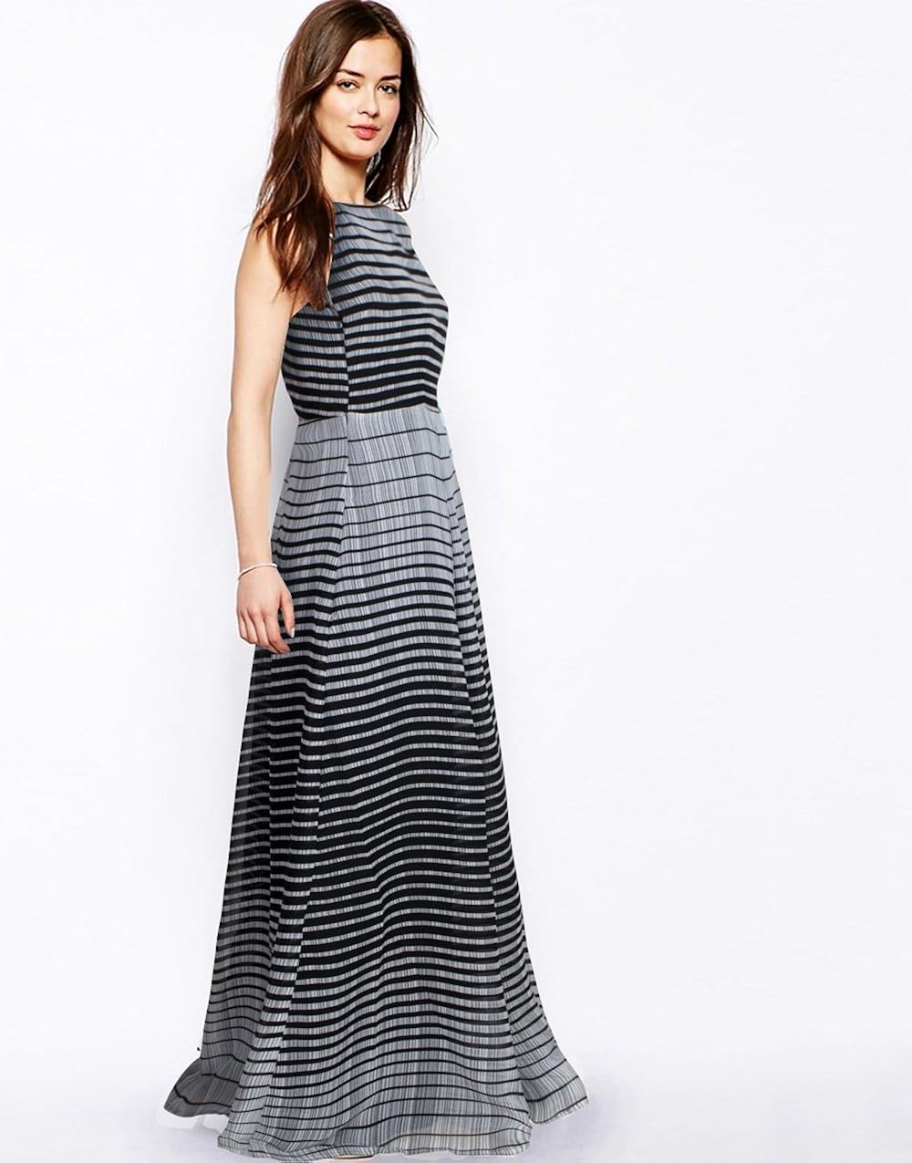 sj trendz women's black crepe silk printed latest 2018 party wear gown dress