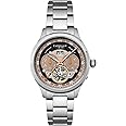 Thomas Earnshaw Baron Men's Watch – Automatic Open-Heart Movement, Grand Date Calendar, 43mm Stainless Steel Case, Leather Strap, 50m Water Resistant, ES-8187