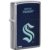 Zippo 2021 NHL Seattle Kraken Street Chrome Pocket Lighter