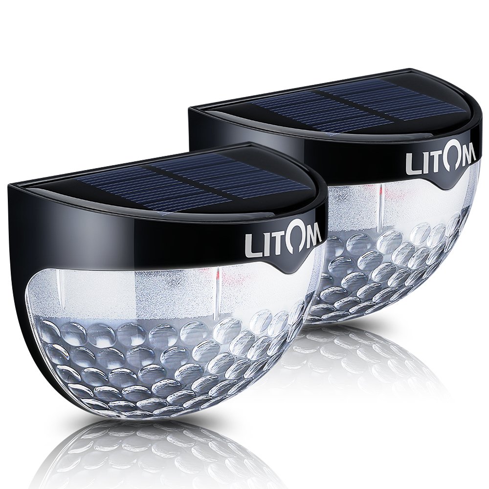 Litom Solar Lights Garden Lights Outdoor Fence Lights Semi-Circle Waterproof .. 21 712PuVqrjAL