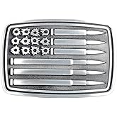 CL&J BB United States Flag Belt Buckle Western Cowboy Native American Motorcyclist (XFL2S)