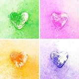 ZIMPLI 4 Large Love Heart Bath Bombs Gift Set UK Made for Her Valentine's Day view 2