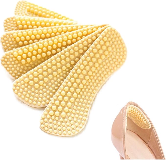 (3 Pairs) Silicone Heel Grips for Mens / Womens AntiSlip