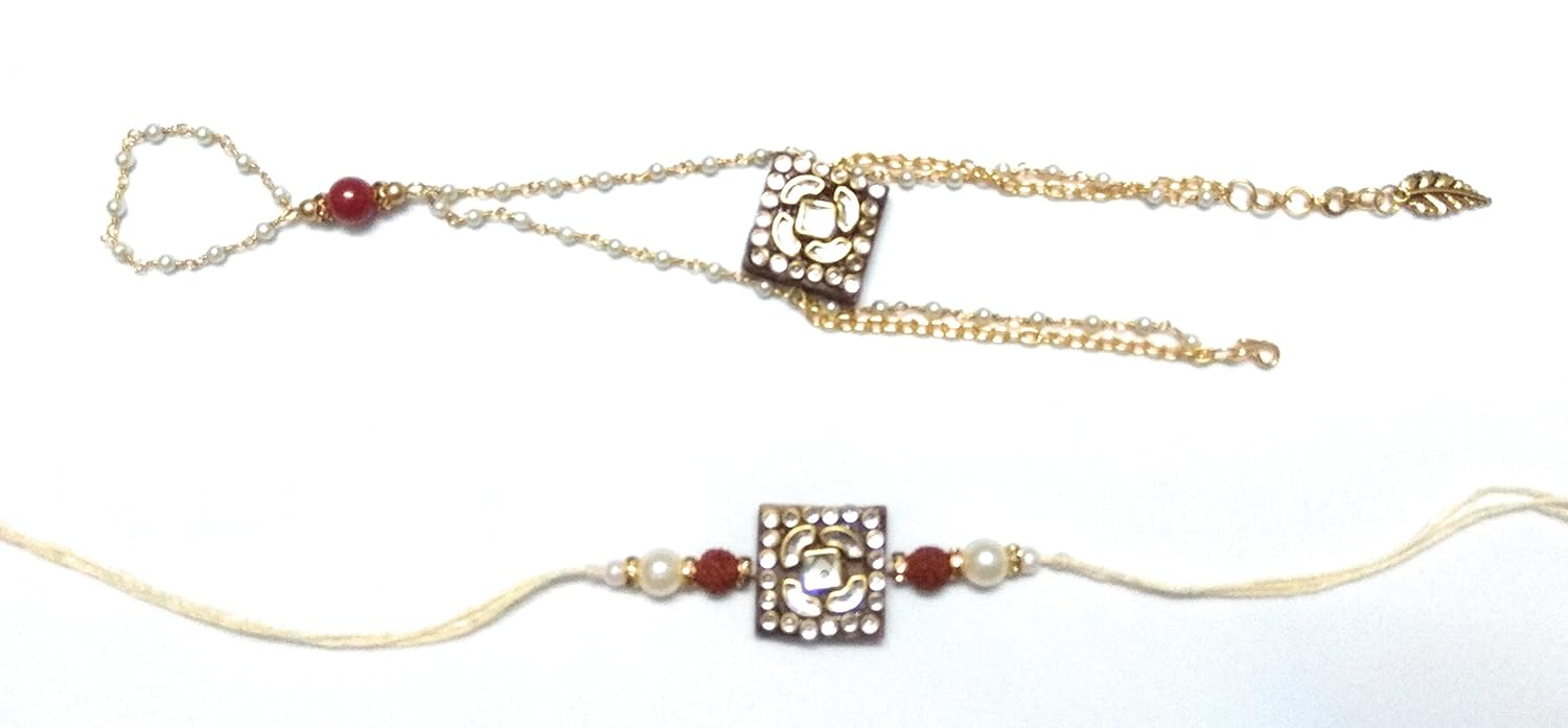 aarvee creation's designer bhaiya bhabhi rakhi set