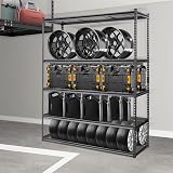 VEVOR 5-Tier Storage Shelving Unit 2000 lbs Capacity Heavy Duty Garage Wire Rack view 2