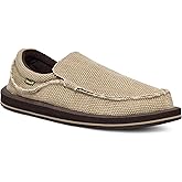 Sanuk Mens Chiba Loafers for Men | Mens Shoes | Slip On Shoes for Men | Men's Slip-on Loafers | Comfort Foam Footbed