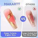 Makartt 3D Nail Gel Mirror Chrome Powder 3D Texture Gel for Nail Art view 8