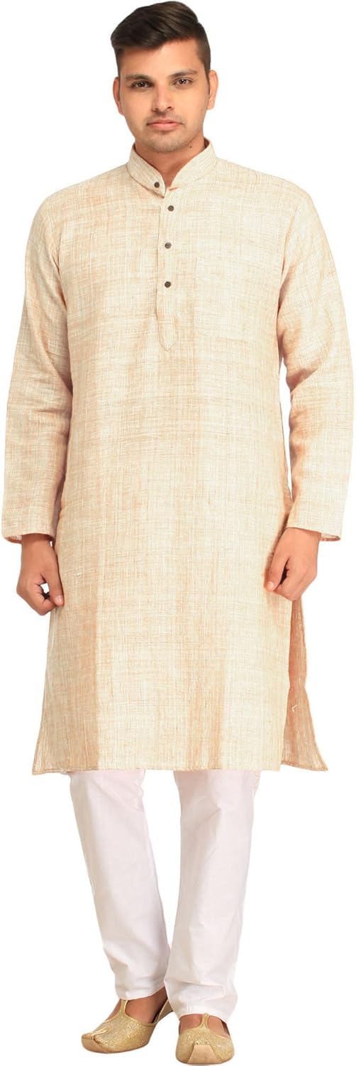 exotic india pure handspun khadi kurta pyjama