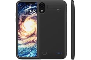 HUGUODONG Battery Case for iPhone X Xs 10(5.8 Inches), 10000mAh Extended Portable Battery Pack Rechargeable Charging Case Smart Battery Case for iPhone X Xs 10 External Battery Cover Charging Case