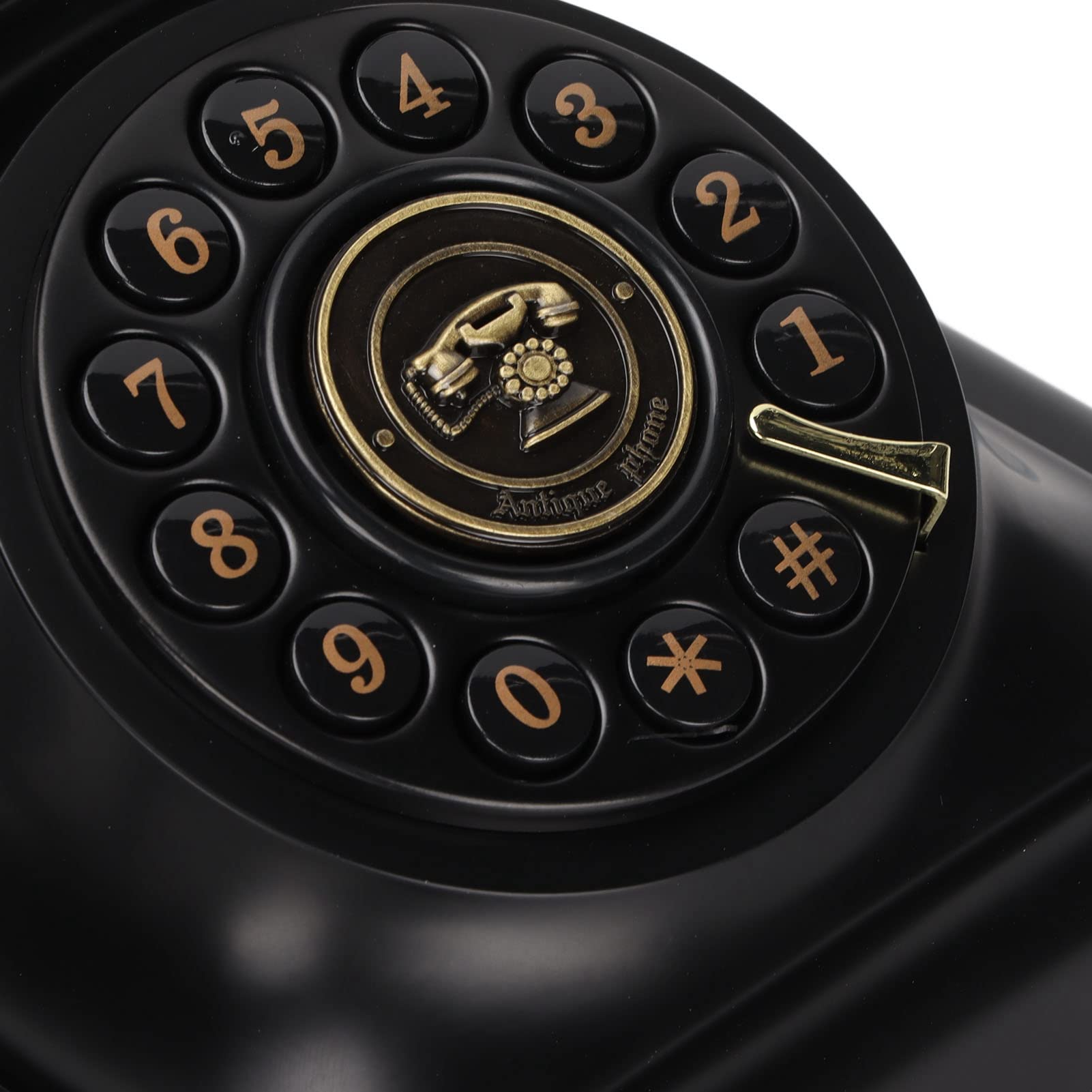 Dpofirs Antique Telephone, Vintage Landline Phone for Home Office Cafe Bar Old Fashioned Landline Retro Landline Phone for Home Decoration Ornament