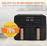 Belaco Air Fryer 9L Dual Zone Digital Display 60 Min Timer BEL-AF-03 view 4