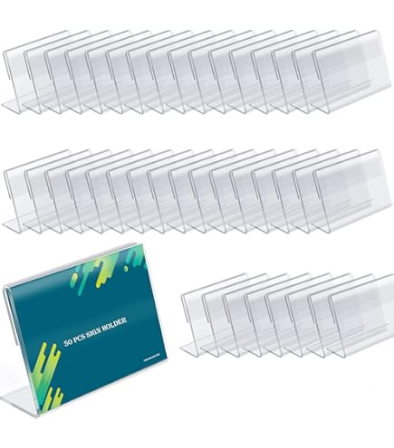 Buy Small Acrylic Sign Holder, 30 PCS Name Card Price Tag Label Holder - View #11