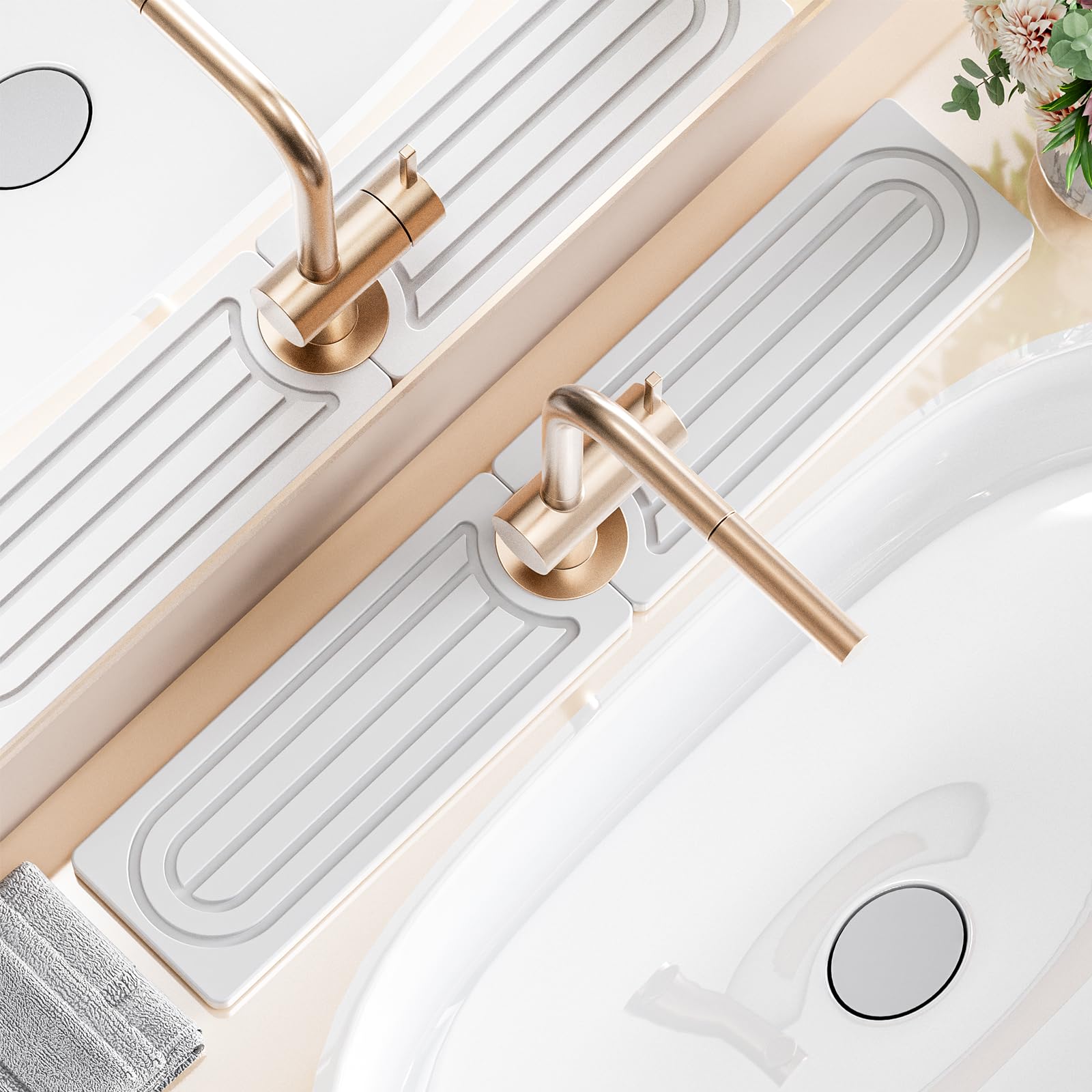 Photo 1 of *USED*
Dayacoco Faucet Mat for Kitchen Sink,Super Absorbent Diatomite faucet mat, Quick Drying Stone Sink Tray, Faucet Splash Guard for Kitchen,Bathroom Counter (White, 23.6" x 3.9")