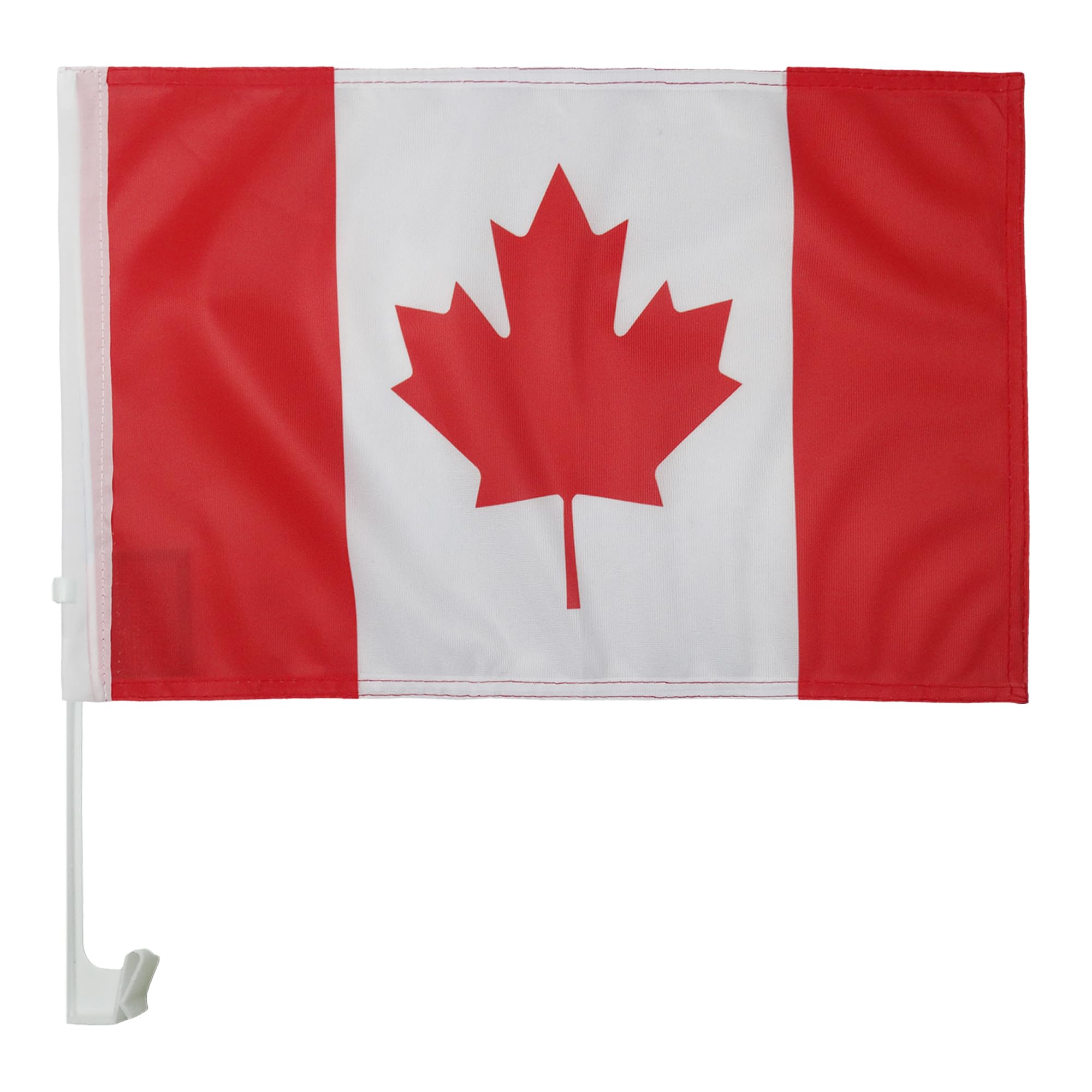 Canada Car Flag 18'' x 12'' - Canadian Car flags 30 x 45cm - Banner 18x12 INCHES PLASTIC STICK - AZ FLAG — image 1