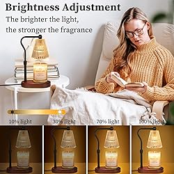 seenlast Candle Warmer Lamp with Timer Dimmer