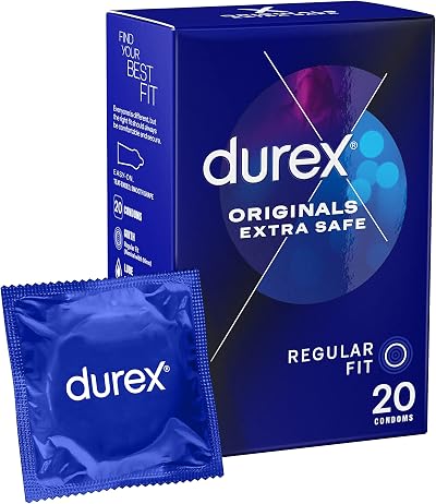 Durex Extra Safe Condoms Slightly Thicker With Extra Lubricant 21 Pack