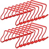 Seenelling 16 Pcs 12" Speed Agility Training Hurdles Large Size Detachable Agility Hurdles Hurdles Training Equipment Set for Athletes Soccer Basketball