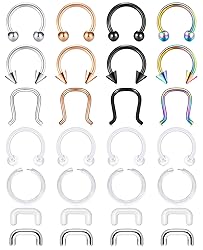 D.Bella 16G Clear Flexible Septum Retainer