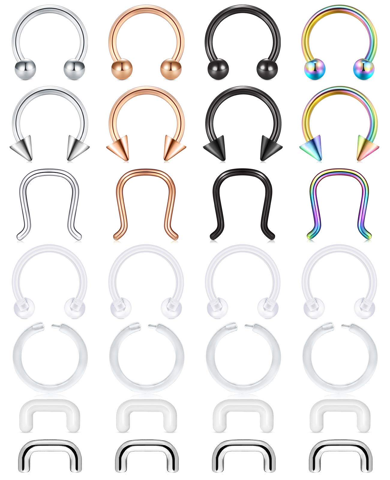 D.Bella 16G Clear Flexible Septum Retainer