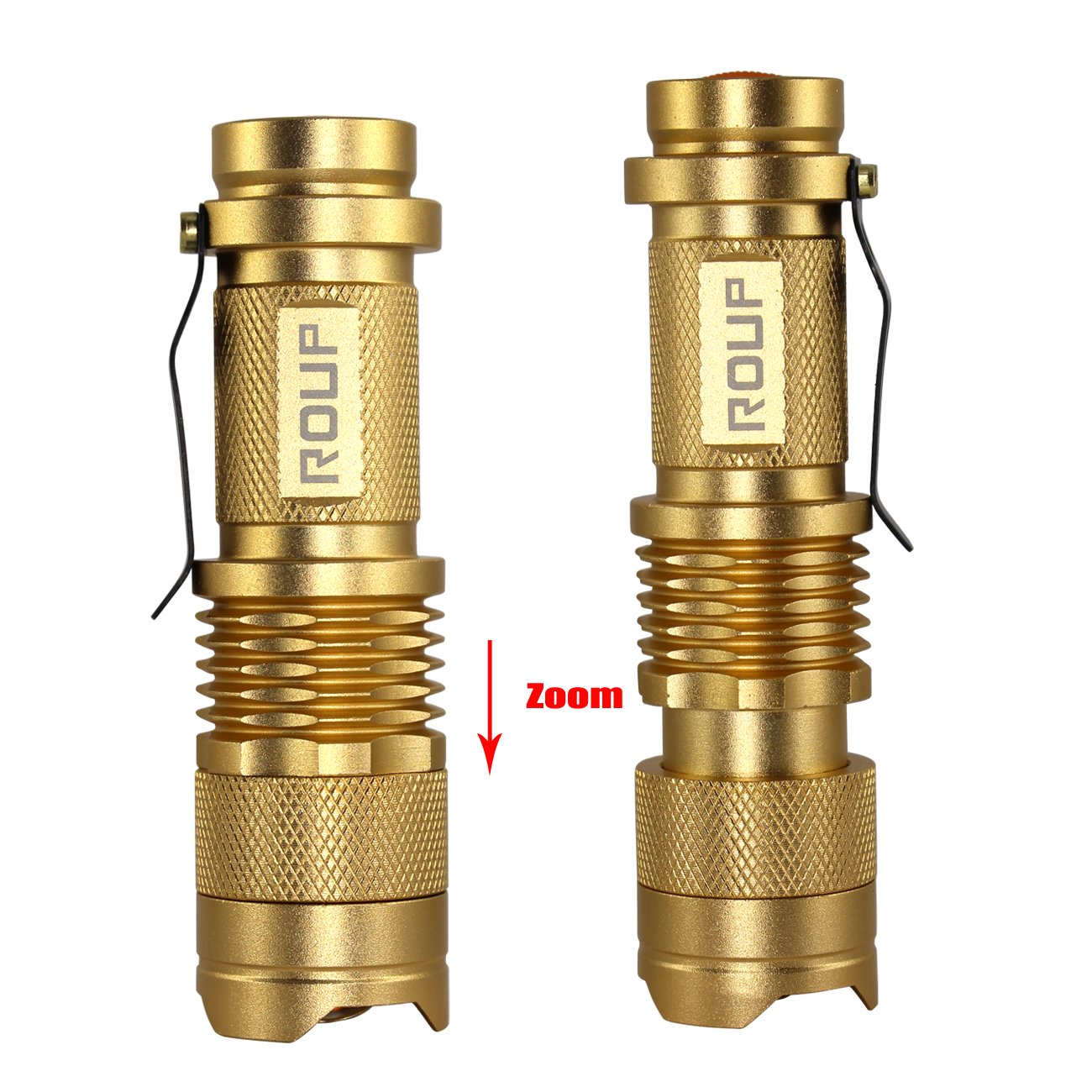 Outdoor Adjustable Focus Light for Indoor ROUP Zoomable LED Flashlight