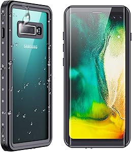 SPIDERCASE Samsung Galaxy S10 Plus S10+ Waterproof Case, Built-in Screen Protector Fingerprint Unlock with Film, Shockproof Full Body Cover Waterproof Case for Samsung Galaxy S10+ Plus 6.4 inch, 2019
