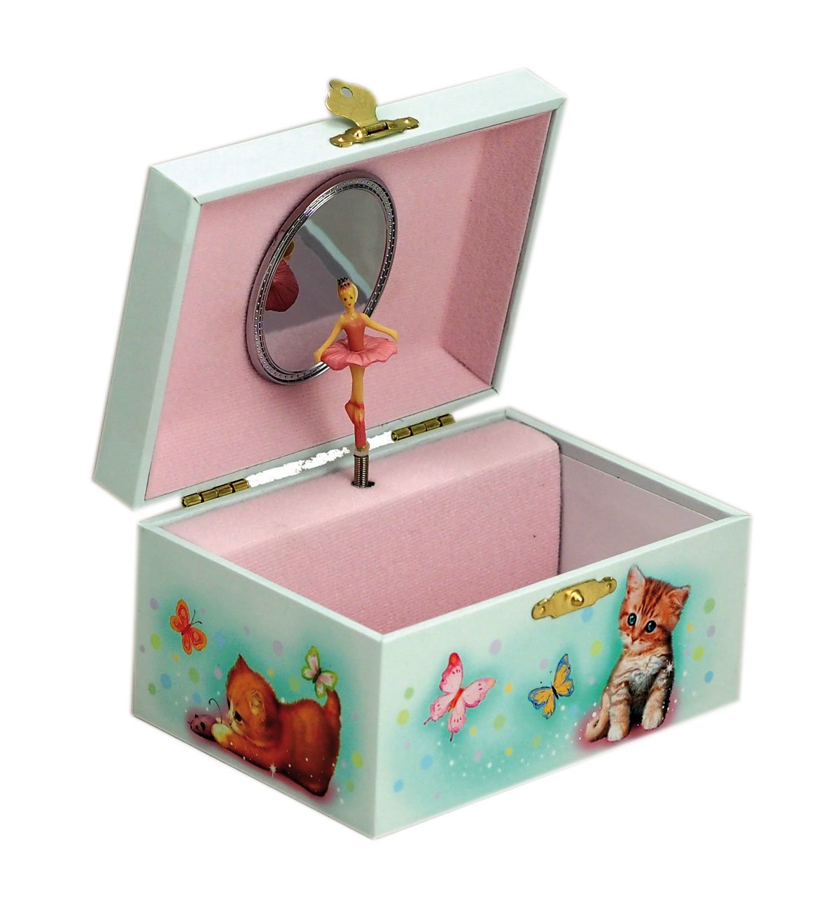 MusicBox Kingdom 28052 Kittens Jewelry Music Box Playing