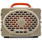 Turtlebox Original Gen 3: Portable Outdoor Bluetooth Speaker – Ultra-Loud (120dB), Waterproof (IP67), Rugged, Impact-Resistant, 3-Day Battery | Party Mode: Unlimited Pairing Stereo, Tan/Blaze Orange