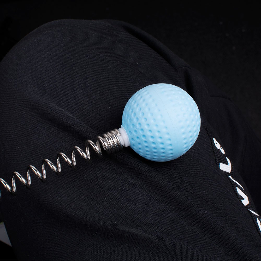 Zinnor Portable Massager Hammer Stick Manual Beat Golf Ball Massager Back Shoulder Massage Full Body Reduce Fatigue Pain Toys (Blue)