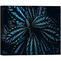 SIGNWIN Canvas Wall Art Tropical Rainforest Green Leaves Foliage Botanical Plants Digital Art Modern Art Beach Closeup Relax/Calm for Living Room, Bedroom, Office - 12x18 inches