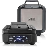 Waffle Maker, Digital Touchscreen, Removable Non-Toxic Ceramic Plates | timer and custom modes, 8 Browning Levels, nontoxic ceramic plates, for classic and chocolate waffles, Belgian Waffle iron