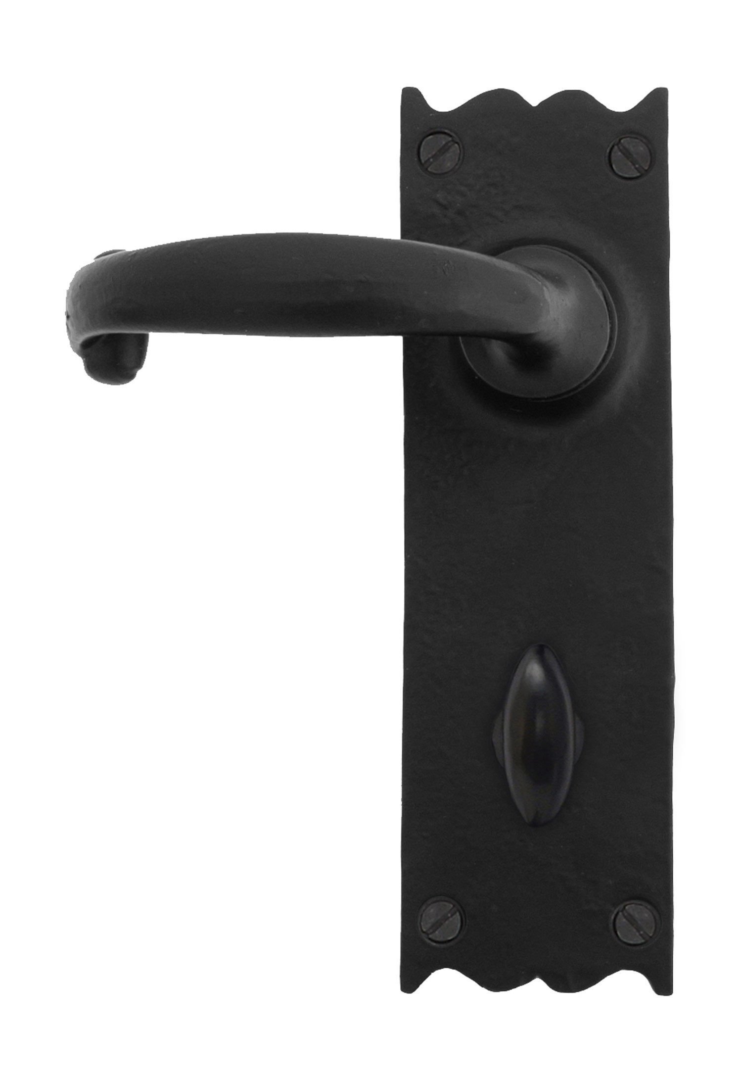 From the Anvil Black Cottage Lever Bathroom Set