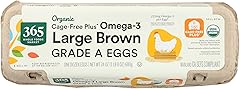 365 by Whole Foods Market Organic Omega 3 Large Brown Grade A Eggs 12 Count, 12 CT