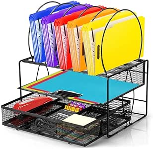 Organizador de Escritorio con Cajón Set Oficina Archivador Documentos