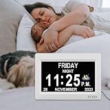 YCOO Dementia Clock 7 Inch Large Display Day Date Digital with Sun Moon Icons view 7