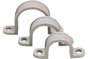 Gardner Bender GCC-310 1-Inch Two Hole Plastic Straps, 10-Pack Gray