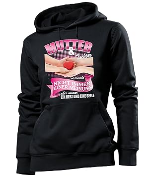Golebros Mutter und Tochter Damen Frauen Hoodie Kapuzen Pullover Sweatshirt Pulli Geschenk Ideen Mama Mutti Mom Mum Tag Gebur