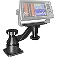 WINDFRD All Aluminium Fish Finder & Chartplotter Mount, Reinforced Arm Marine Electronic Mount, Securely Holds 5" to 12" Screens, Compatible with Garmin, Lowrance and More Depth Finder