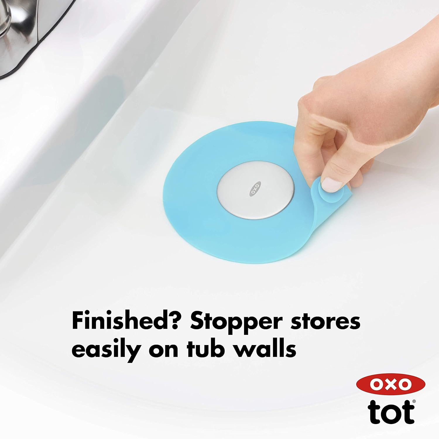 OXO Tot Tub Stopper Aqua : Bathtub Stopper : Baby