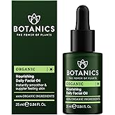 Botanics Facial Oil for Men - Nourishing Daily Face & Beard Oil for Dry Skin - Enriched with Argan & Rosehip Oils - Lightweight & Non-Greasy Men's Skincare - Vegan, Cruelty Free (0.84 Fl Oz)