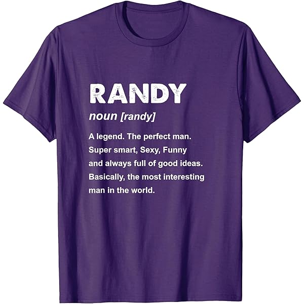 Amazon.com: Randy Name Shirt | Randy T-Shirt : Clothing, Shoes