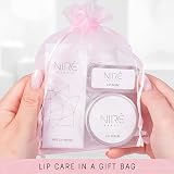 Niré Beauty Strawberry Lip Scrub Balm Set with Brush & Gift Bag view 6