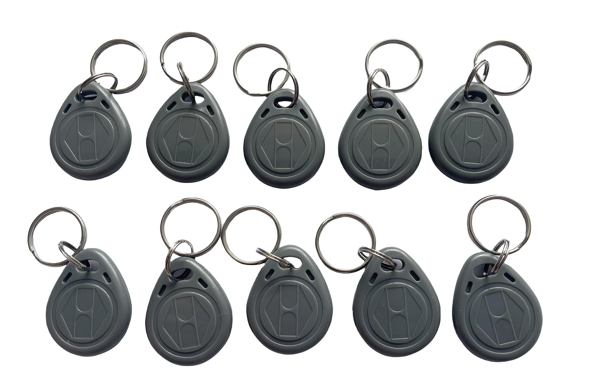 Photo 1 of 125kHz T5577 RFID Key Fob Proximity ID Token Label Rewritable(10PCS) (Grey)