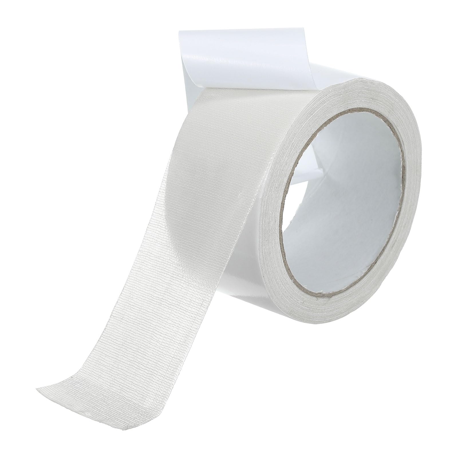 PATIKIL 2" x33 Ft(10m) Double Sided Fabric Tape, 1Roll Super Sticky Clear Tape Double Stick Carpet Tape High Stickiness Double Sided Tape Residue-Free for Clothes Carpets, White