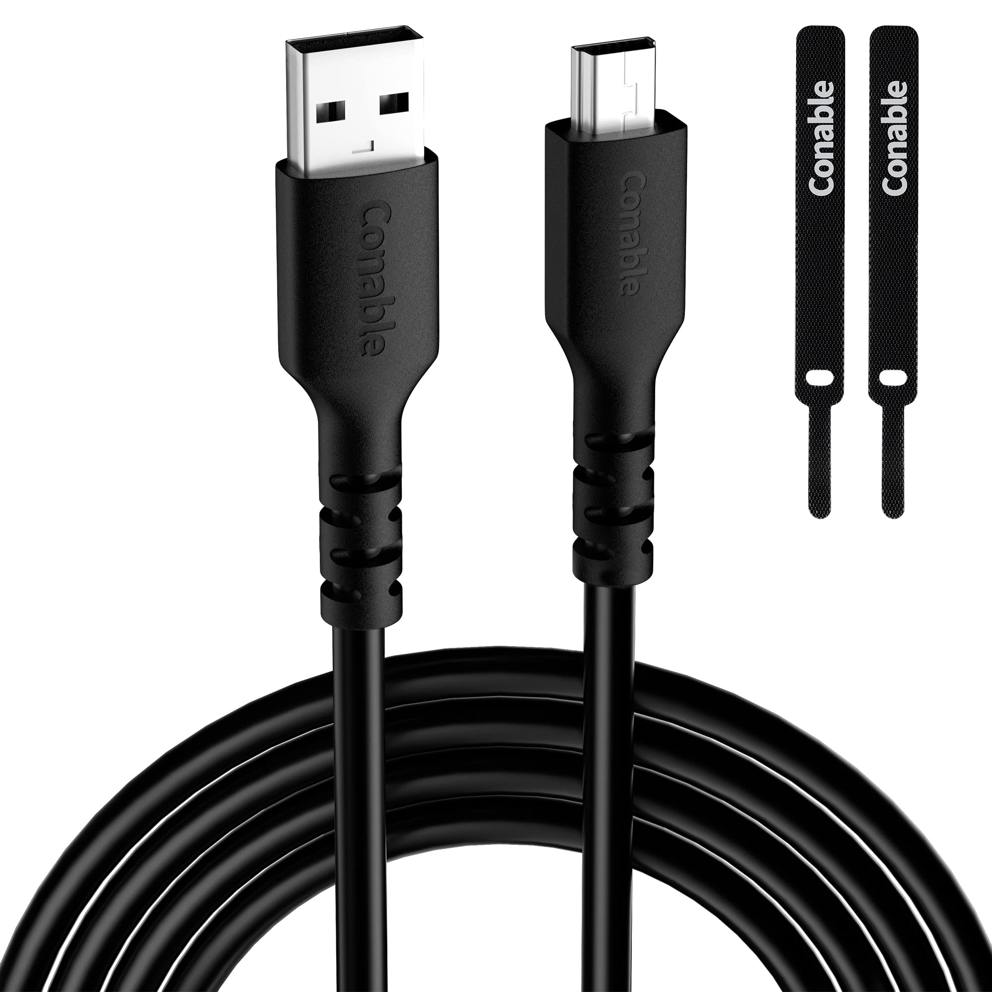 Photo 1 of Mini USB Cable 4 FT, USB A to Mini B Charger Cord, Compatible with Texas Instruments Calculators, TI-84, GoPro Hero 3+, PS3 Controller, Camera, Dash Cam, MP3 Player, Garmin GPS, with 2 Ties