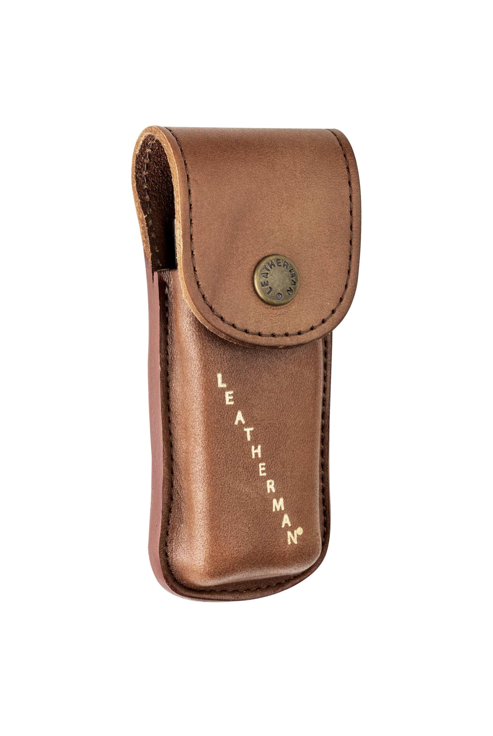 Leatherman Heritage Holster - Made of Leather with Press Stud Fastening and Leatherman lettering, for Super Tool, Surge and Signal Models, Size Large, in Brown