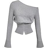SHENHE Women's Off The Shoulder Sweater Fall Trendy Cinched Waist Going Out Dressy Sweater