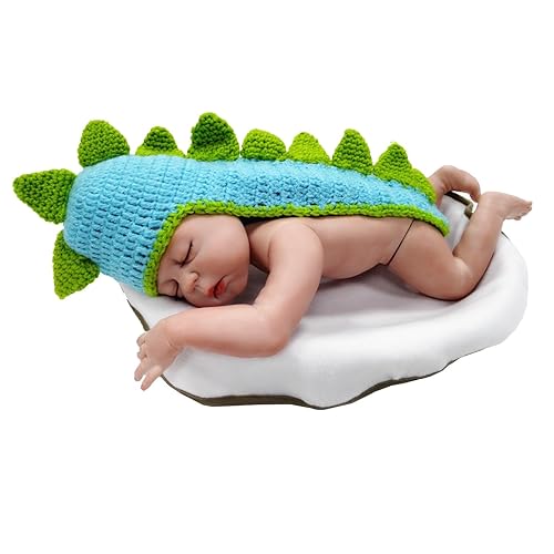 Kalevel Cute Cartoon Dinosaur Style Infant Newborn Baby Girl Boy Crochet Beanie Hat Clothes Baby...