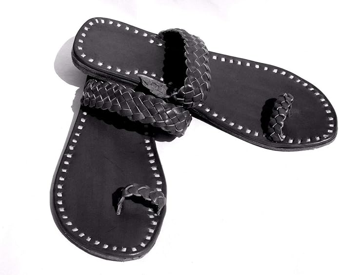 leather kolhapuri slippers